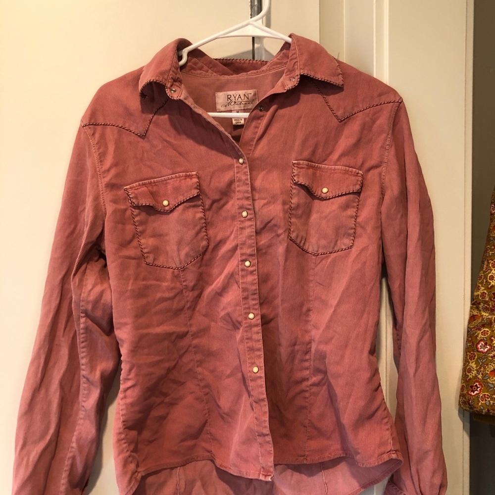 Ryan Michael Pink Button-Up Shirt